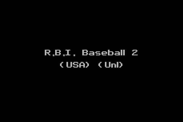 R.B.I. Baseball 2 (USA) (Unl)