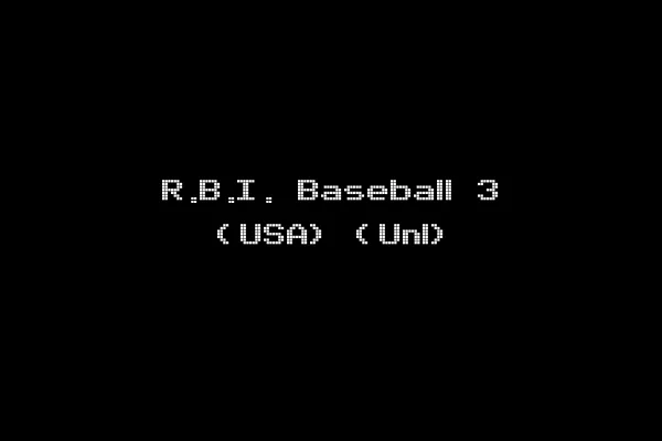 R.B.I. Baseball 3 (USA) (Unl)