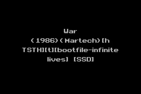 War (1986)(Martech)[h TSTH][t][bootfile-infinite lives] [SSD]