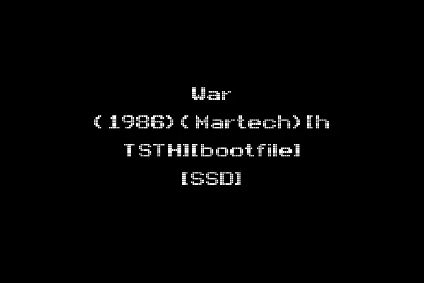 War (1986)(Martech)[h TSTH][bootfile] [SSD]