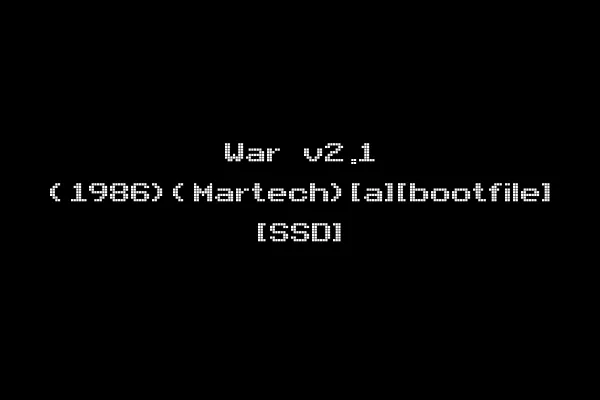 War v2.1 (1986)(Martech)[a][bootfile] [SSD]