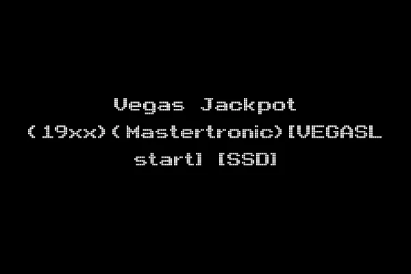 Vegas Jackpot (19xx)(Mastertronic)[VEGASL start] [SSD]