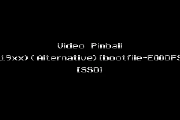 Video Pinball (19xx)(Alternative)[bootfile-E00DFS] [SSD]
