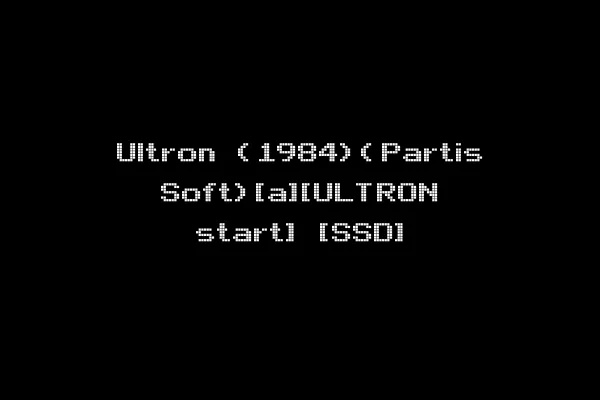 Ultron (1984)(Partis Soft)[a][ULTRON start] [SSD]