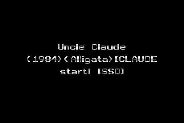 Uncle Claude (1984)(Alligata)[CLAUDE start] [SSD]