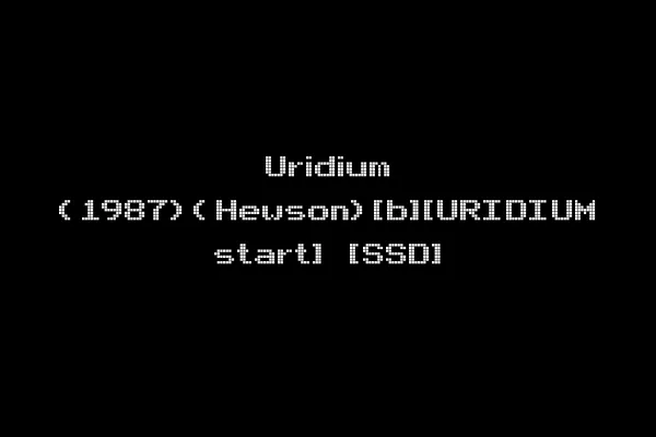 Uridium (1987)(Hewson)[b][URIDIUM start] [SSD]
