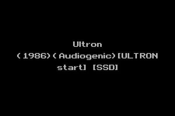 Ultron (1986)(Audiogenic)[ULTRON start] [SSD]