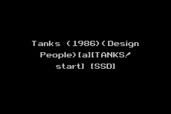 Tanks (1986)(Design People)[a][TANKS! start] [SSD]