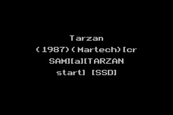 Tarzan (1987)(Martech)[cr SAM][a][TARZAN start] [SSD]