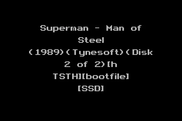 Superman - Man of Steel (1989)(Tynesoft)(Disk 2 of 2)[h TSTH][bootfile] [SSD]