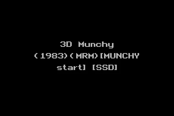 3D Munchy (1983)(MRM)[MUNCHY start] [SSD]