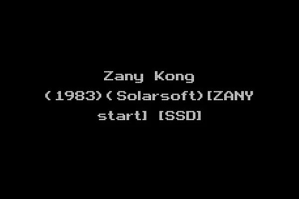 Zany Kong (1983)(Solarsoft)[ZANY start] [SSD]