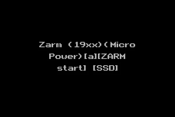 Zarm (19xx)(Micro Power)[a][ZARM start] [SSD]