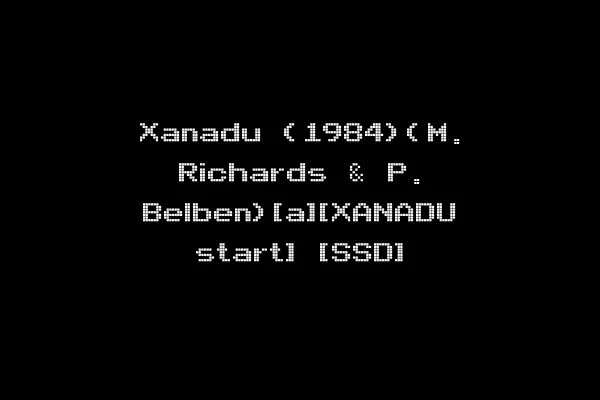 Xanadu (1984)(M. Richards & P. Belben)[a][XANADU start] [SSD]