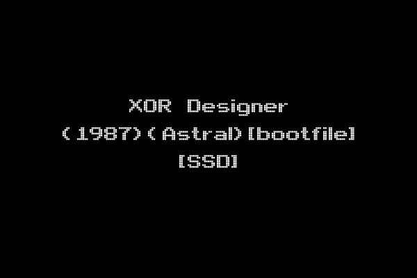 XOR Designer (1987)(Astral)[bootfile] [SSD]