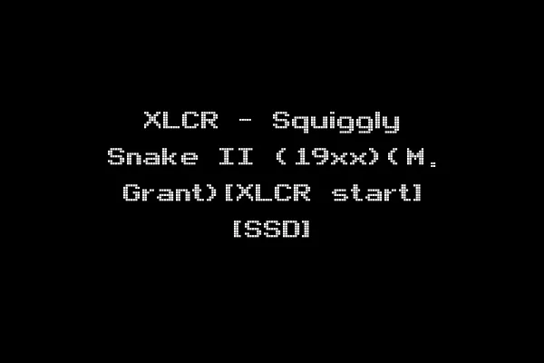 XLCR - Squiggly Snake II (19xx)(M. Grant)[XLCR start] [SSD]