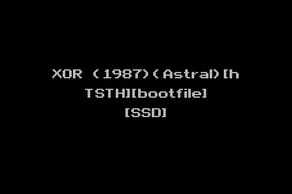 XOR (1987)(Astral)[h TSTH][bootfile] [SSD]