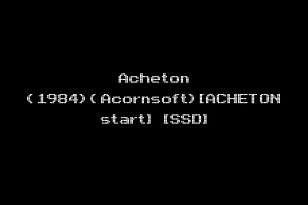 Acheton (1984)(Acornsoft)[ACHETON start] [SSD]