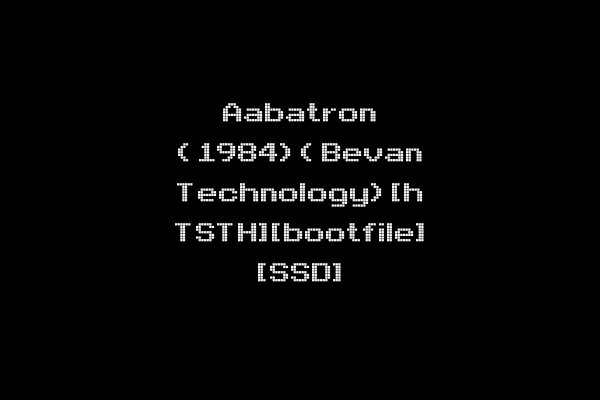 Aabatron (1984)(Bevan Technology)[h TSTH][bootfile] [SSD]