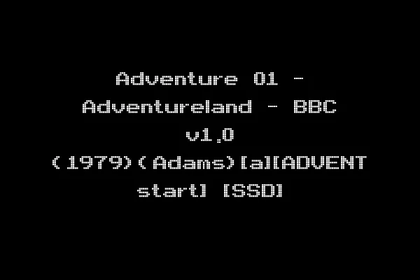 Adventure 01 - Adventureland - BBC v1.0 (1979)(Adams)[a][ADVENT start] [SSD]
