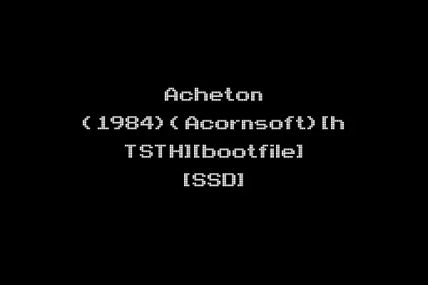 Acheton (1984)(Acornsoft)[h TSTH][bootfile] [SSD]