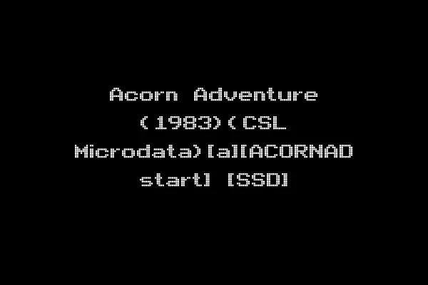 Acorn Adventure (1983)(CSL Microdata)[a][ACORNAD start] [SSD]