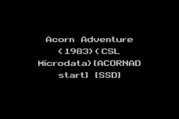 Acorn Adventure (1983)(CSL Microdata)[ACORNAD start] [SSD]