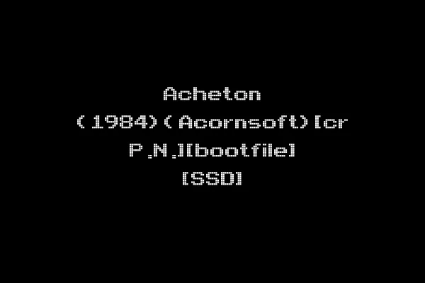 Acheton (1984)(Acornsoft)[cr P.N.][bootfile] [SSD]