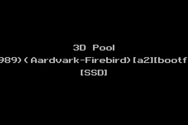 3D Pool (1989)(Aardvark-Firebird)[a2][bootfile] [SSD]