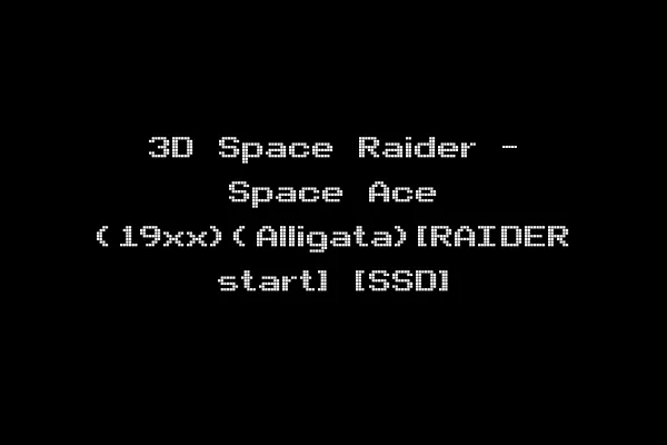 3D Space Raider - Space Ace (19xx)(Alligata)[RAIDER start] [SSD]