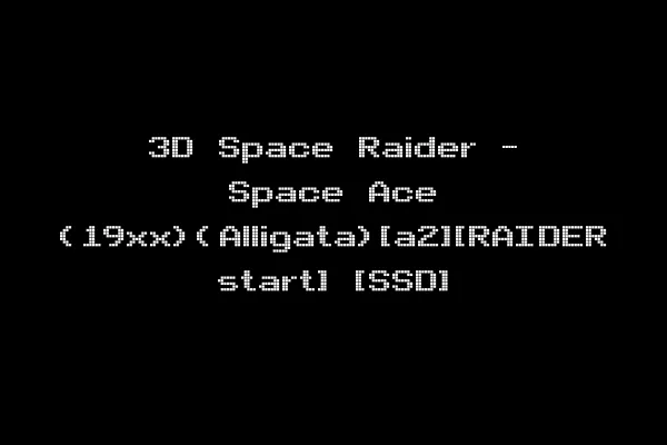 3D Space Raider - Space Ace (19xx)(Alligata)[a2][RAIDER start] [SSD]