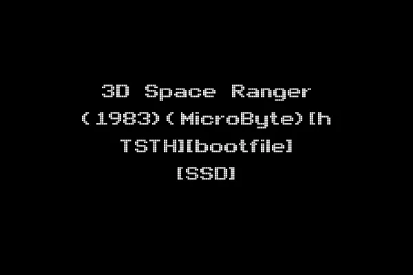 3D Space Ranger (1983)(MicroByte)[h TSTH][bootfile] [SSD]