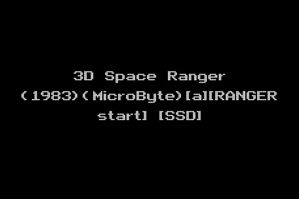 3D Space Ranger (1983)(MicroByte)[a][RANGER start] [SSD]