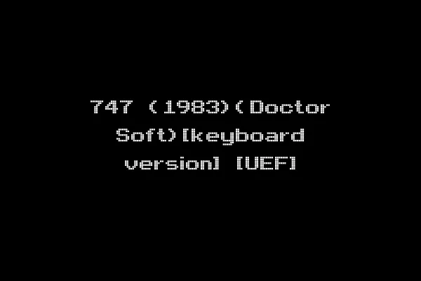 747 (1983)(Doctor Soft)[keyboard version] [UEF]
