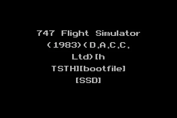 747 Flight Simulator (1983)(D.A.C.C. Ltd)[h TSTH][bootfile] [SSD]
