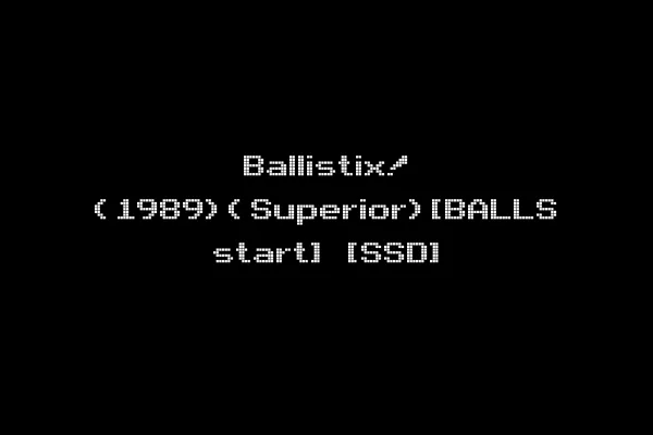 Ballistix! (1989)(Superior)[BALLS start] [SSD]