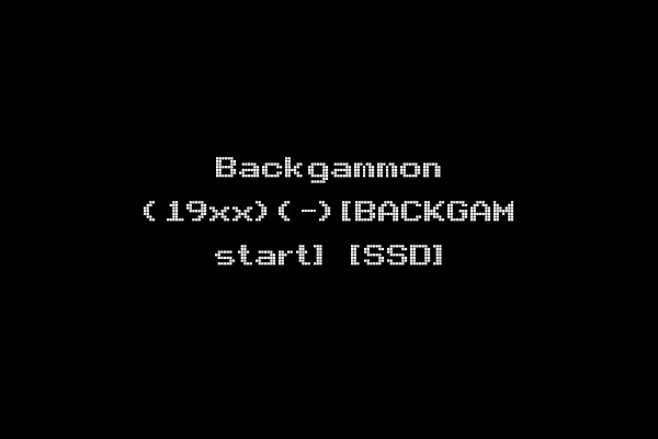 Backgammon (19xx)(-)[BACKGAM start] [SSD]
