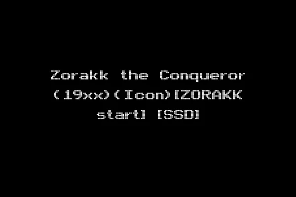 Zorakk the Conqueror (19xx)(Icon)[ZORAKK start] [SSD]