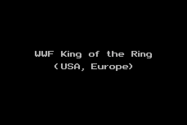 WWF King of the Ring (USA, Europe)