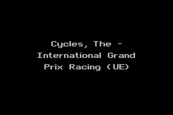 Cycles, The - International Grand Prix Racing (UE)