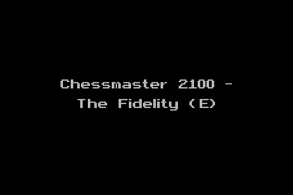 Chessmaster 2100 - The Fidelity (E)