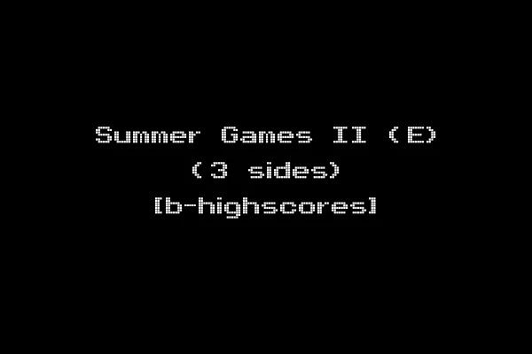 Summer Games II (E) (3 sides) [b-highscores]
