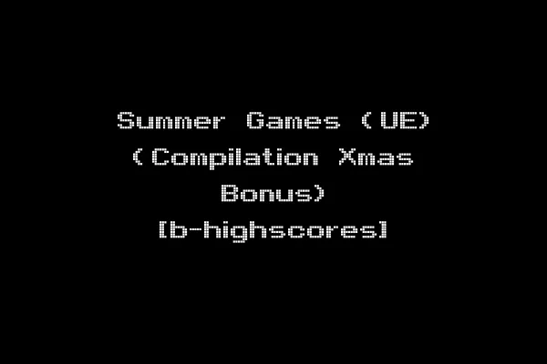 Summer Games (UE) (Compilation Xmas Bonus) [b-highscores]