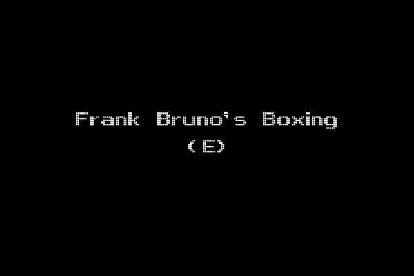 Frank Bruno's Boxing (E)
