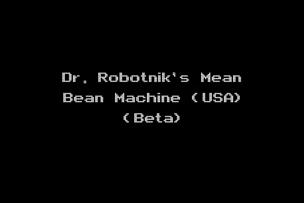 Dr. Robotnik's Mean Bean Machine (USA) (Beta)