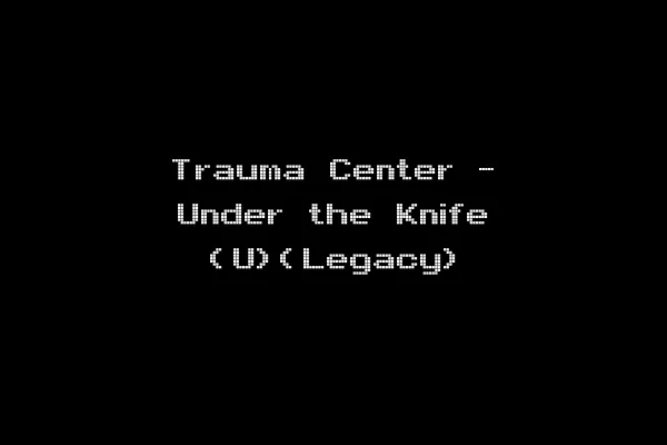 Trauma Center - Under the Knife (U)(Legacy)