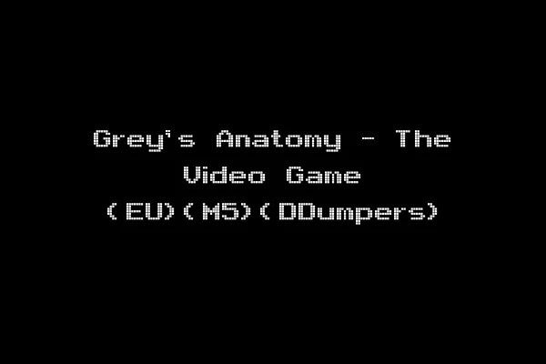 Grey's Anatomy - The Video Game (EU)(M5)(DDumpers)