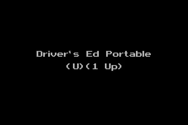 Driver's Ed Portable (U)(1 Up)