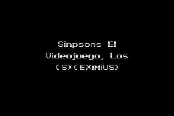 Simpsons El Videojuego, Los (S)(EXiMiUS)