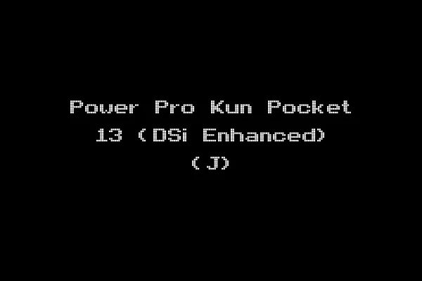 Power Pro Kun Pocket 13 (DSi Enhanced) (J)